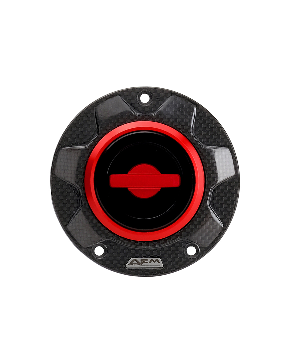 AEM FACTORY - 'CARBON GEAR' GAS CAP WITH QUICK RELEASE ACTION FOR DUCATI and MV Agusta AEM FACTORY - 'CARBON GEAR' GAS CAP WITH QUICK RELEASE ACTION FOR DUCATI and MV Agusta